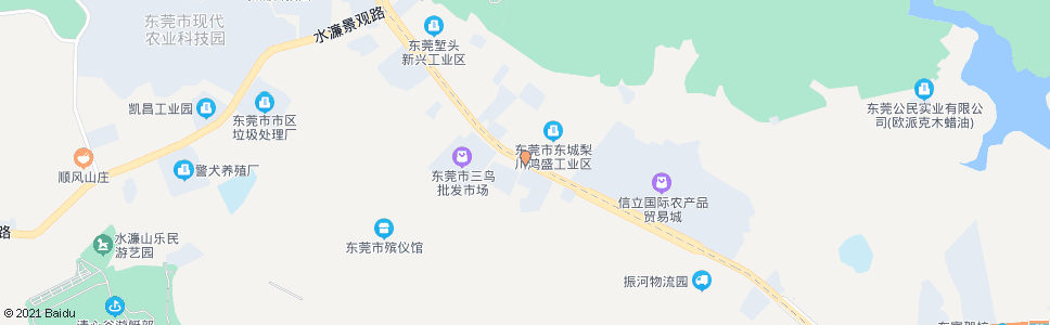 东莞梨川鸿盛工业区_公交站地图_东莞公交_妙搜公交查询2024