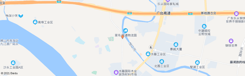 佛山环镇西路水藤路口_公交站地图_佛山公交_妙搜公交查询2024