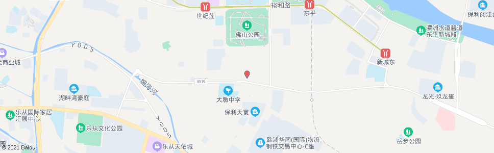 佛山大坳村委_公交站地图_佛山公交_妙搜公交查询2024