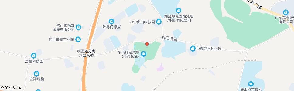 佛山华南师范大学北门(南海校区)_公交站地图_佛山公交_妙搜公交查询2024