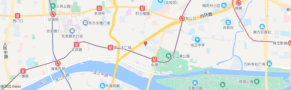 广州东湖邮局_公交站地图_广州公交_妙搜公交查询2024