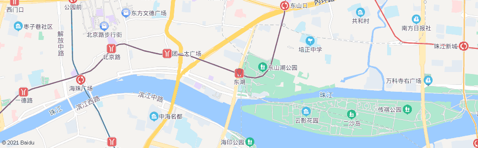 广州东湖站_公交站地图_广州公交_妙搜公交查询2024