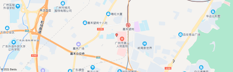 广州地铁嘉禾望岗总站(市八医院)_公交站地图_广州公交_妙搜公交查询2024