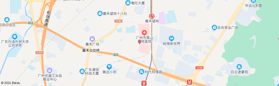 广州康卫路_公交站地图_广州公交_妙搜公交查询2024
