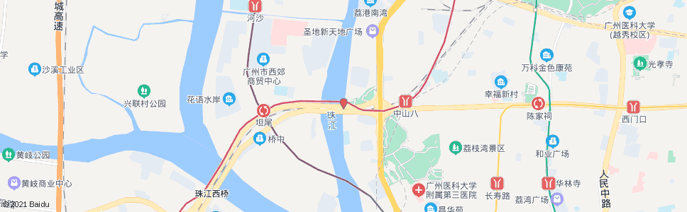 广州桥中(双桥路)_公交站地图_广州公交_妙搜公交查询2024