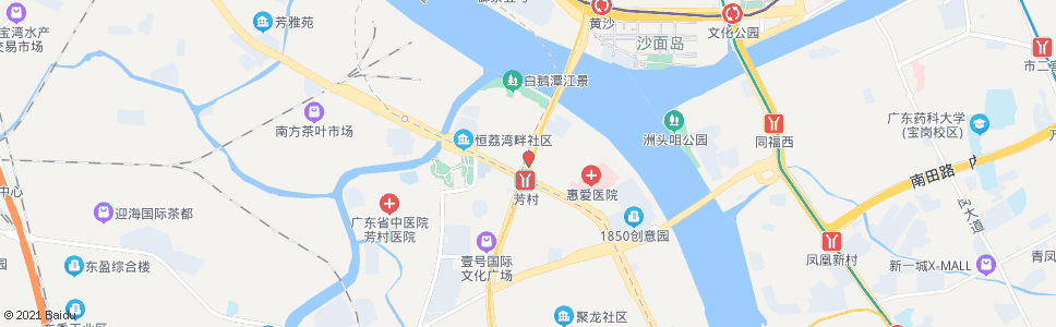 广州芳村隧道口_公交站地图_广州公交_妙搜公交查询2024