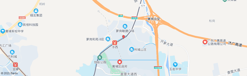 广州水西路北_公交站地图_广州公交_妙搜公交查询2024