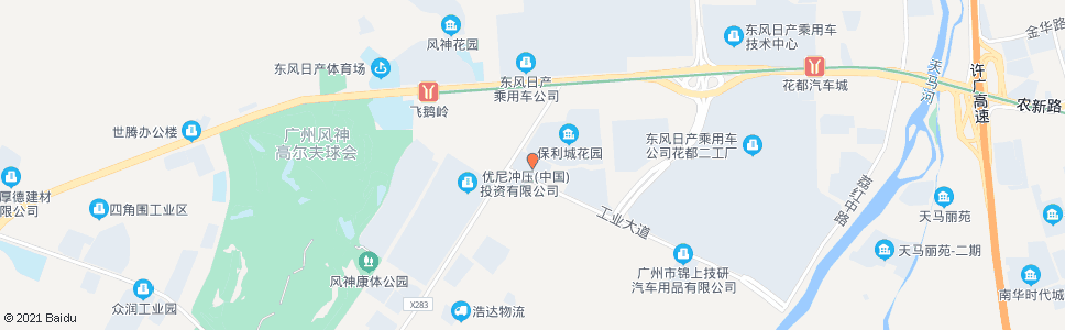 广州风神公寓_公交站地图_广州公交_妙搜公交查询2024