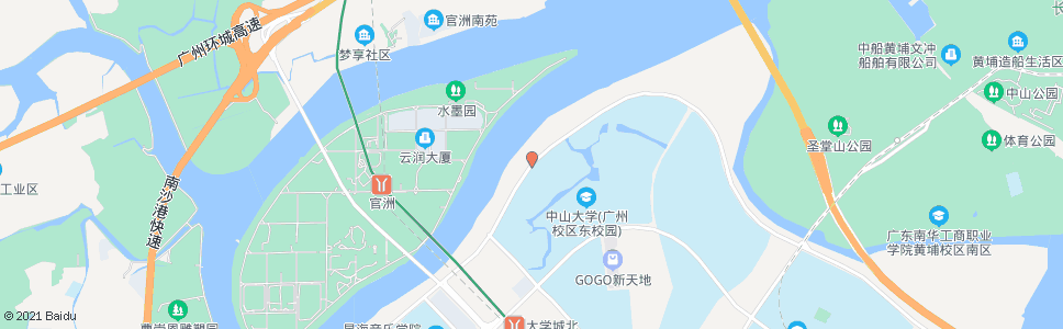 广州外环东路_公交站地图_广州公交_妙搜公交查询2024