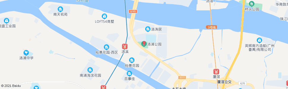 广州洛浦园_公交站地图_广州公交_妙搜公交查询2024