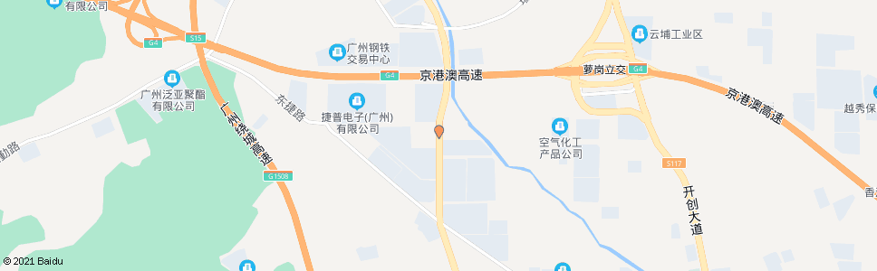 广州开泰大道(骏成路口)_公交站地图_广州公交_妙搜公交查询2024