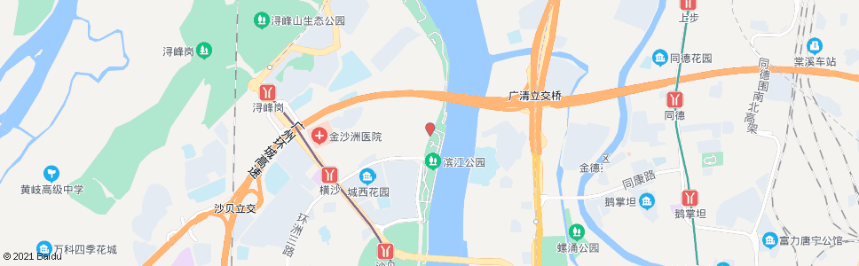 广州横沙村_公交站地图_广州公交_妙搜公交查询2024