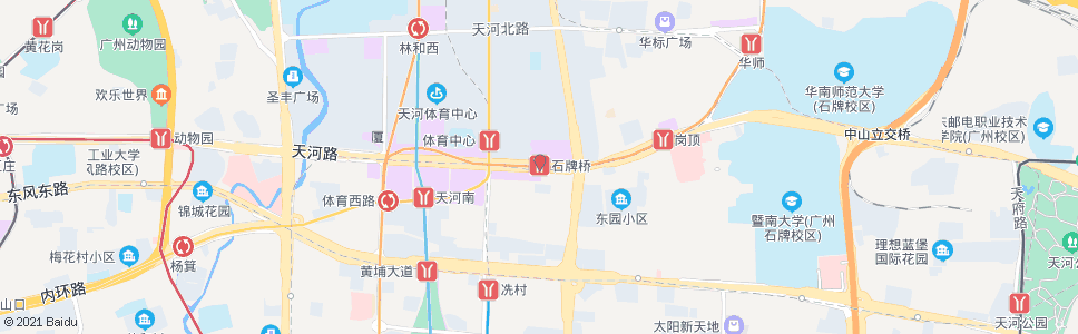 广州BRT石牌桥_公交站地图_广州公交_妙搜公交查询2024