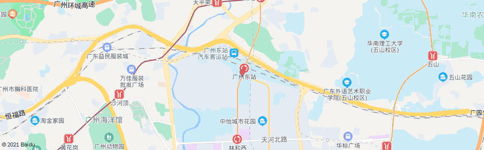 广州河水东大街口总站_公交站地图_广州公交_妙搜公交查询2024