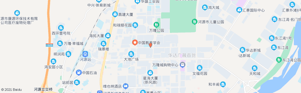 河源市二中_公交站地图_河源公交_妙搜公交查询2024