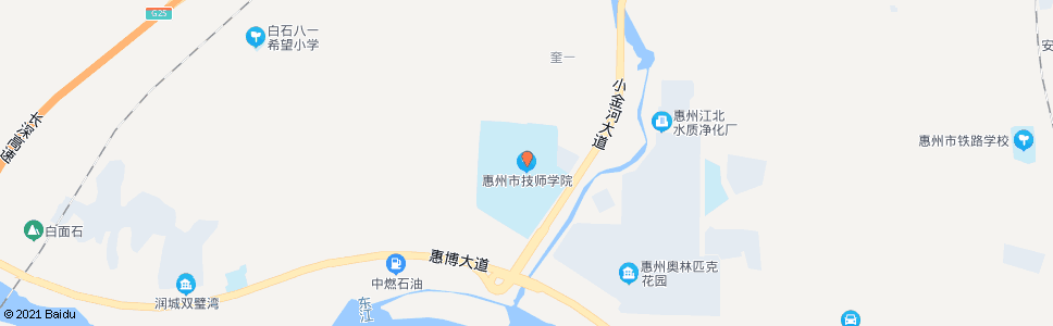 惠州市技师学院_公交站地图_惠州公交_妙搜公交查询2024