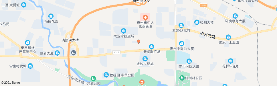 惠州大亚湾检察院_公交站地图_惠州公交_妙搜公交查询2024