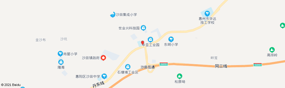 惠州独松村_公交站地图_惠州公交_妙搜公交查询2024