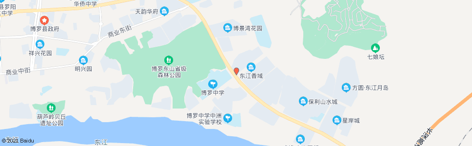 惠州钓鱼台(城市山麓)_公交站地图_惠州公交_妙搜公交查询2024