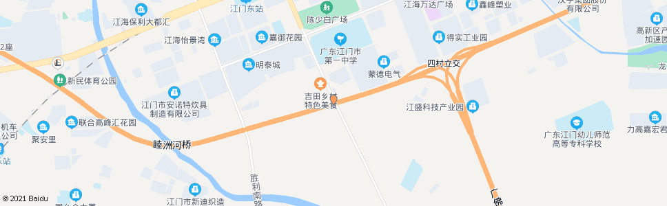 江门百安路跨线桥_公交站地图_江门公交_妙搜公交查询2024