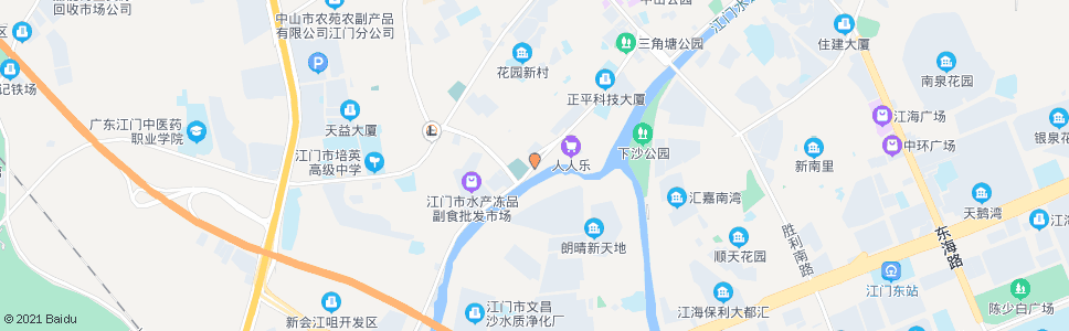 江门白沙公园站2_公交站地图_江门公交_妙搜公交查询2024