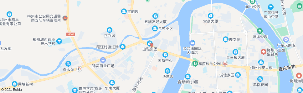 梅州西桥职业学校_公交站地图_梅州公交_妙搜公交查询2024