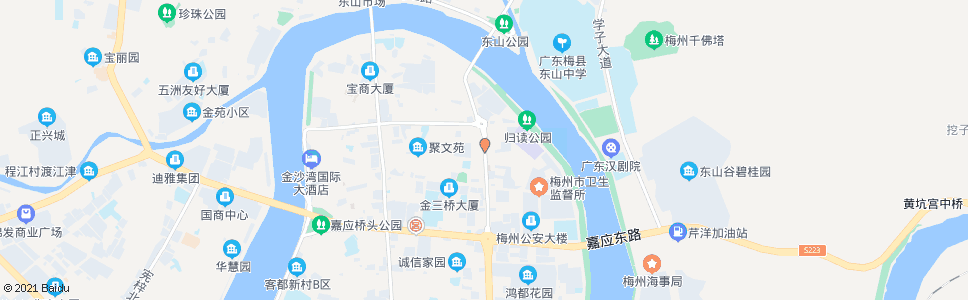 梅州东山桥头_公交站地图_梅州公交_妙搜公交查询2024