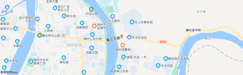 梅州秀兰大桥东_公交站地图_梅州公交_妙搜公交查询2024