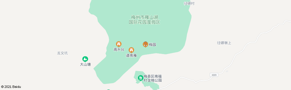 梅州雁鸣湖景区_公交站地图_梅州公交_妙搜公交查询2024