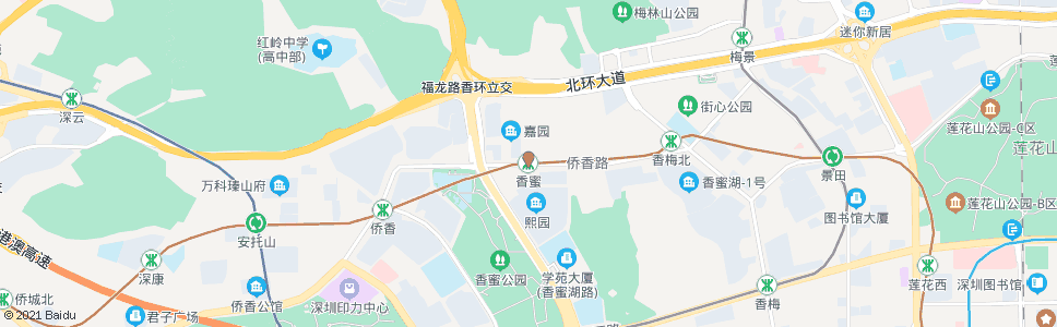 深圳香蜜站_公交站地图_深圳公交_妙搜公交查询2024