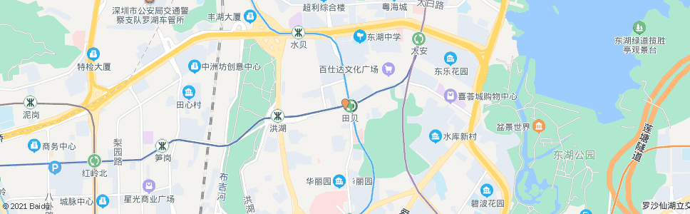 深圳田贝2_公交站地图_深圳公交_妙搜公交查询2024