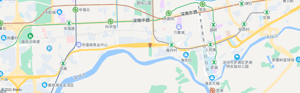 深圳滨江新村1_公交站地图_深圳公交_妙搜公交查询2024