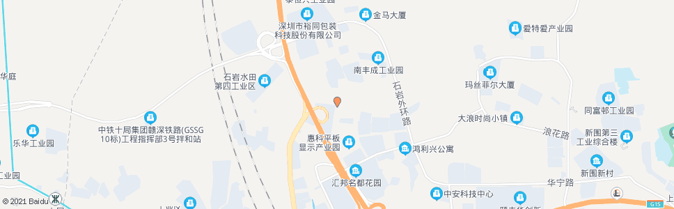 深圳石岩市场_公交站地图_深圳公交_妙搜公交查询2024