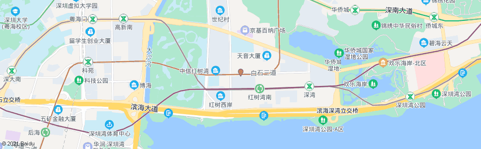 深圳红树湾站_公交站地图_深圳公交_妙搜公交查询2024