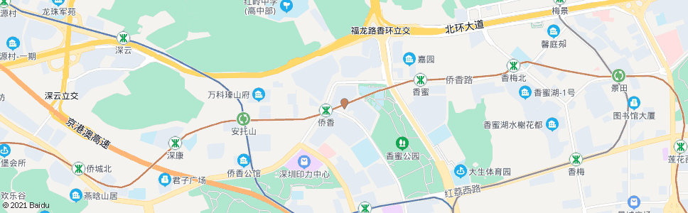 深圳荔园小学西校区_公交站地图_深圳公交_妙搜公交查询2024