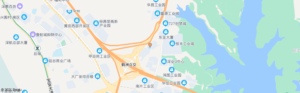 深圳鹤洲小学_公交站地图_深圳公交_妙搜公交查询2024