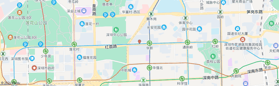 深圳华新村_公交站地图_深圳公交_妙搜公交查询2024