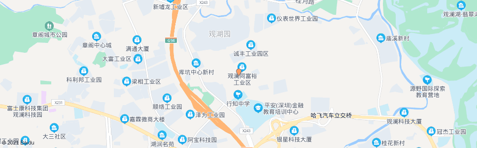 深圳库坑同富裕工业区_公交站地图_深圳公交_妙搜公交查询2024