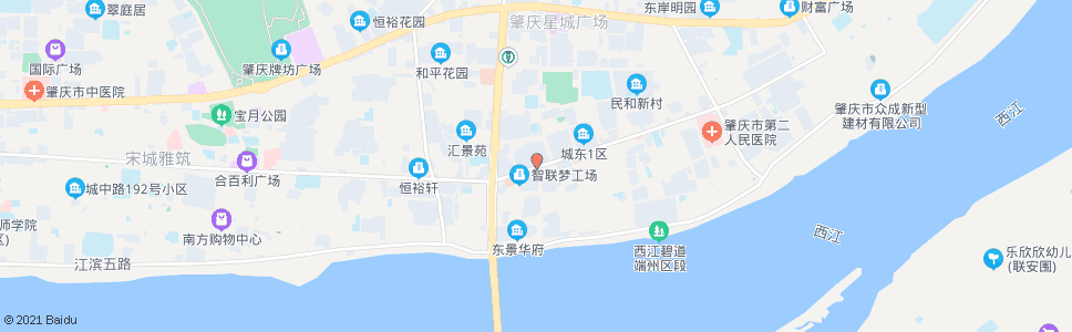 肇庆明珠路口(建设二路)_公交站地图_肇庆公交_妙搜公交查询2024