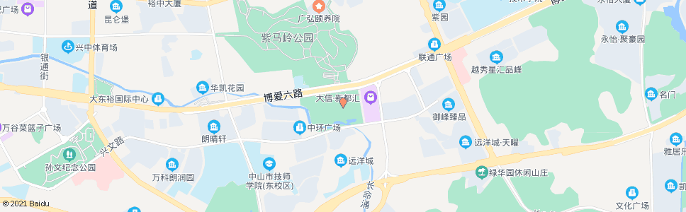 中山市博览中心(博爱路)_公交站地图_中山公交_妙搜公交查询2025