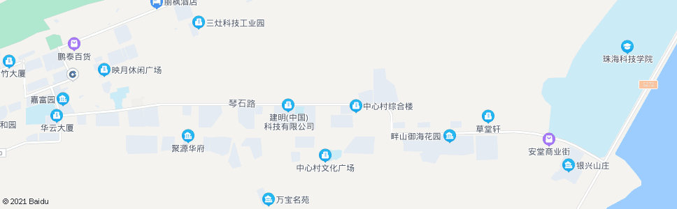 珠海中心村_公交站地图_珠海公交_妙搜公交查询2024