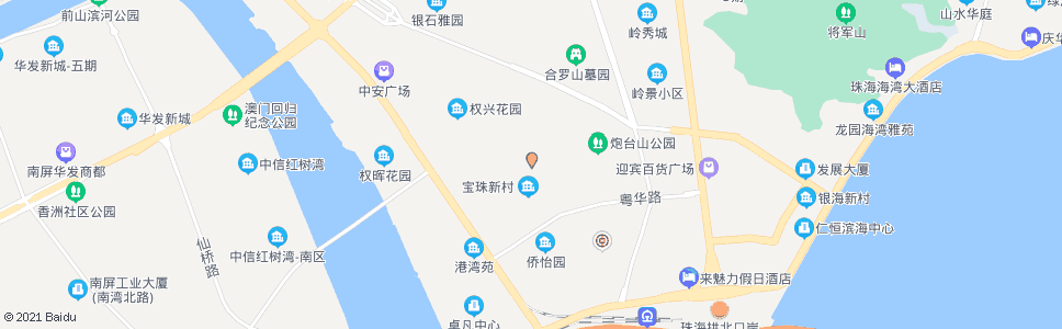 珠海夏湾市场_公交站地图_珠海公交_妙搜公交查询2024