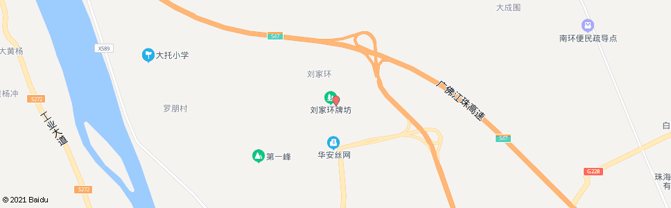 珠海刘家环_公交站地图_珠海公交_妙搜公交查询2024
