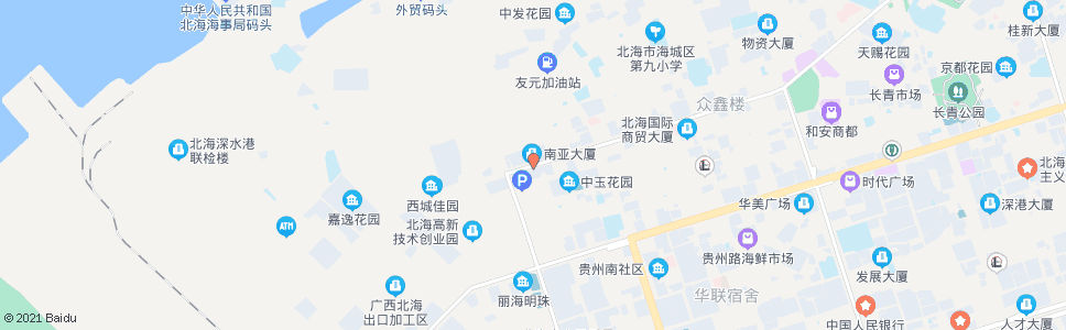 北海中玉大酒店_公交站地图_北海公交_妙搜公交查询2024