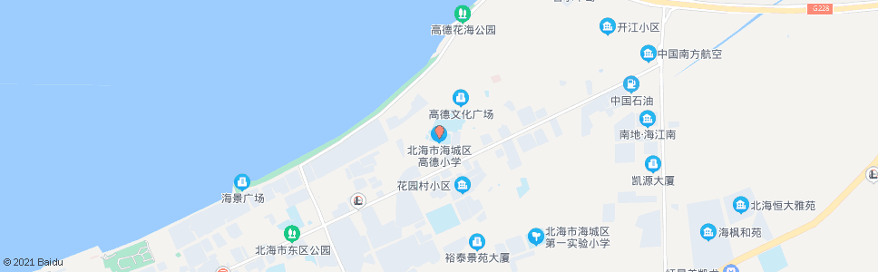 北海高德小学_公交站地图_北海公交_妙搜公交查询2024