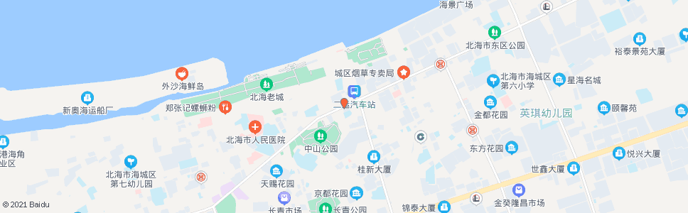 北海旧汽车总站_公交站地图_北海公交_妙搜公交查询2024