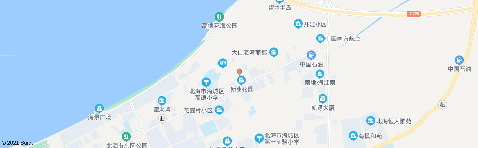 北海高德市场_公交站地图_北海公交_妙搜公交查询2024