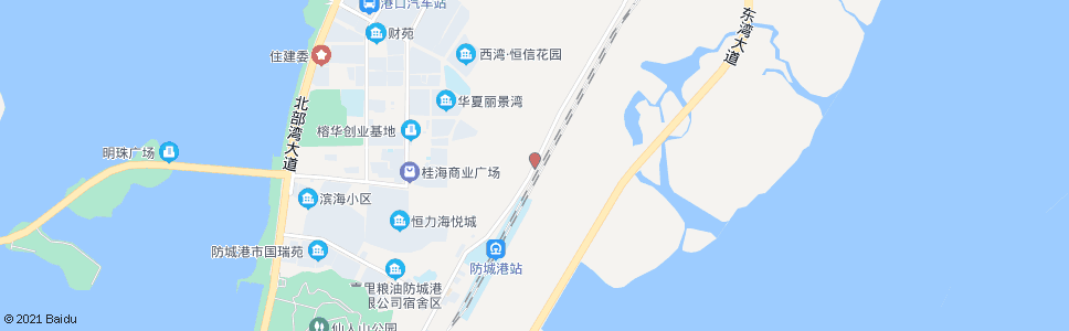 防城港珠沙港_公交站地图_防城港公交_妙搜公交查询2024