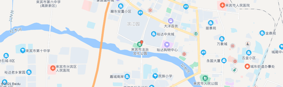 来宾红水河二桥(南)_公交站地图_来宾公交_妙搜公交查询2024