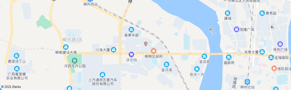 柳州河西小区_公交站地图_柳州公交_妙搜公交查询2024